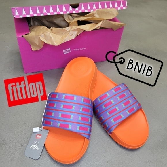 Fitflop Shoes - [BNIB] iQUSHION X YINKA ILORI  Water-Resistant Slides SIZE 6 [SOLD OUT]